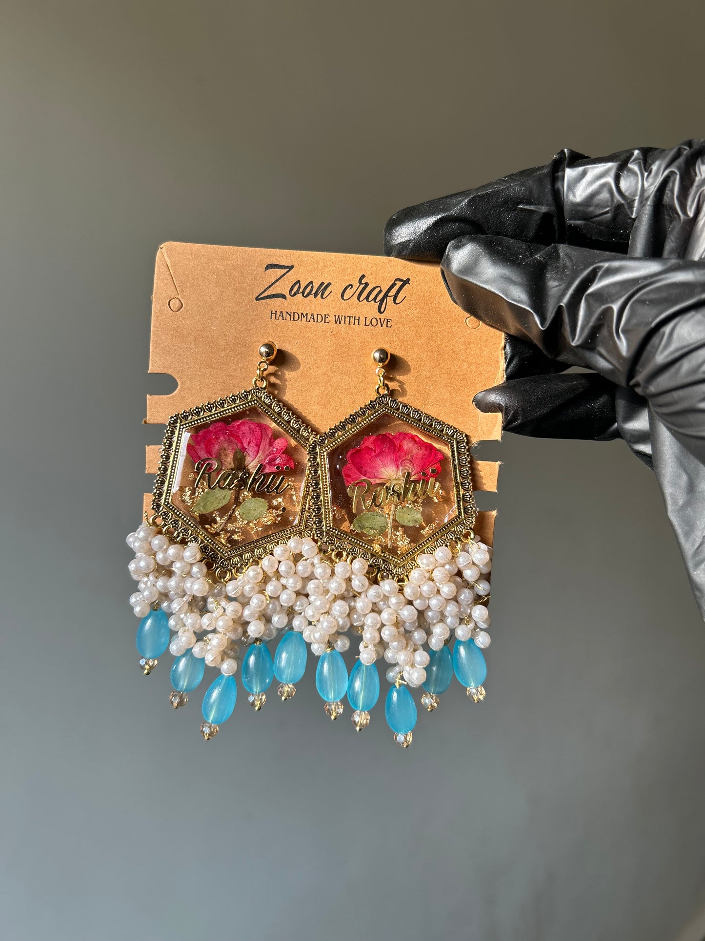 Hexa Rose πΉ & Heart Bloom Set β¨π«Άπ» - Resin set ( jhumkas , pendent, ring & bangels ) πβ₯οΈπͺ·