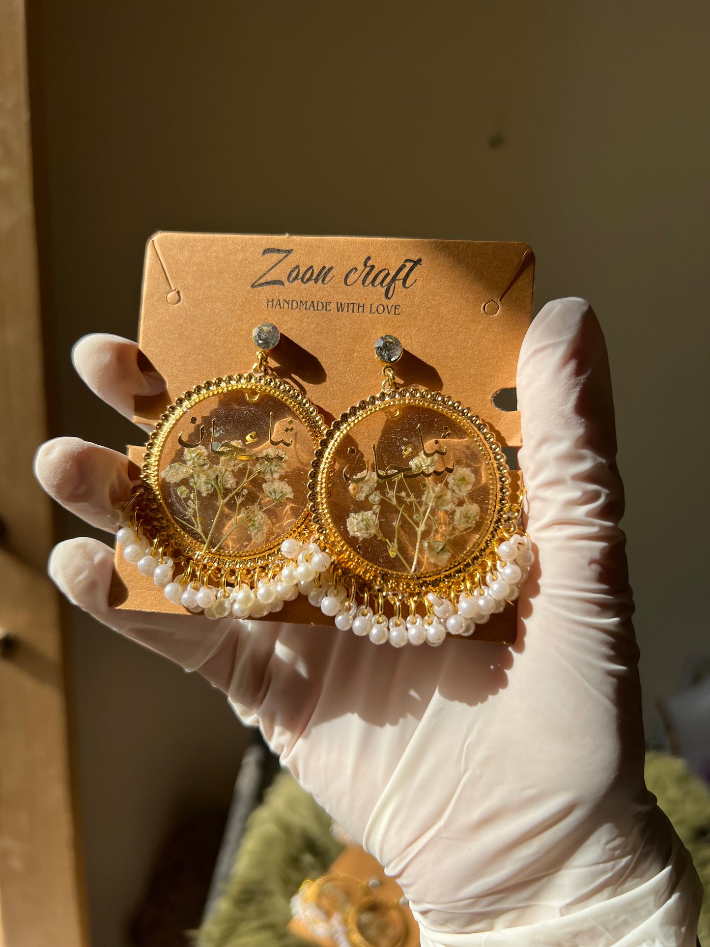 Transparent gypso Classic Earrings✨🦋