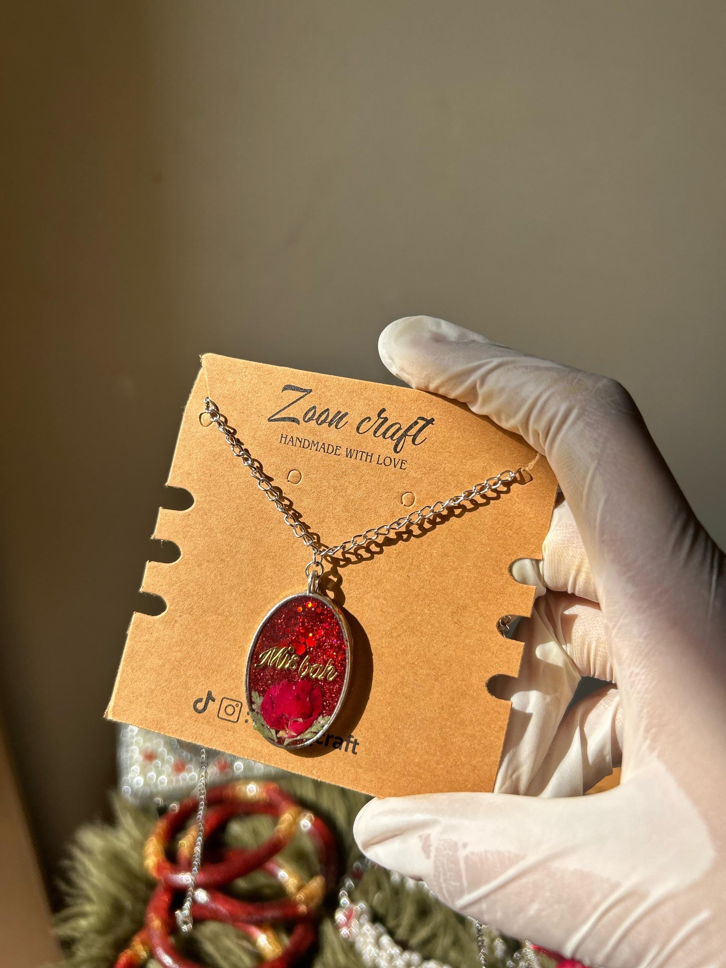 Rose Reverie Gift box 🫶🏻🌹- Resin jewelry ( jhumkas , ring , earrings, pendent , payal , keychain , hair pins , phone cover , bracelet, bangels ) ✨🫶🏻