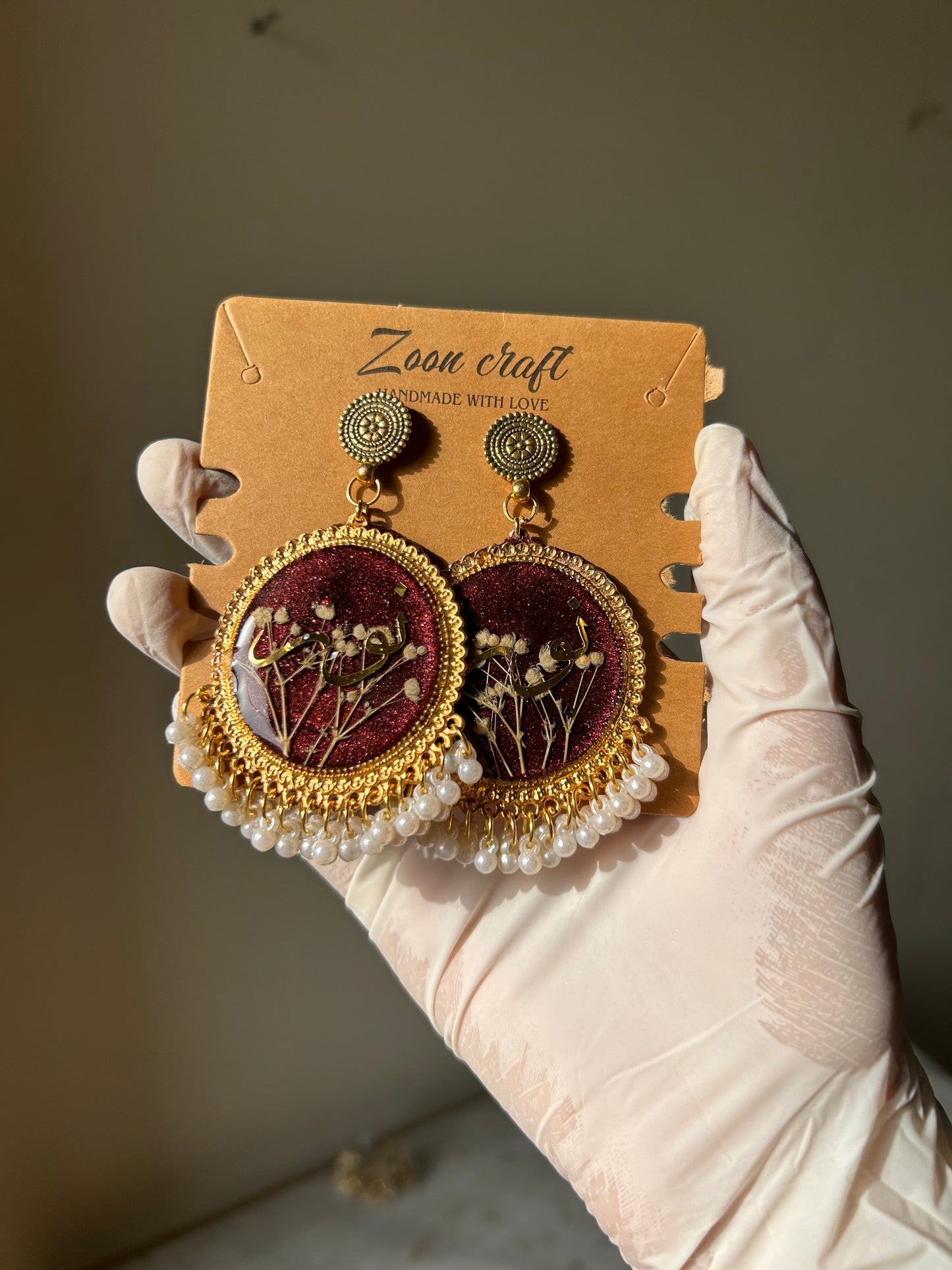 VampGlow Set - Resin blood set ( earrings, pendent, ring , bracelet & kangan )