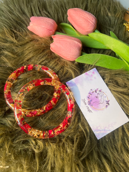 Imported Rose bangles pair🌹