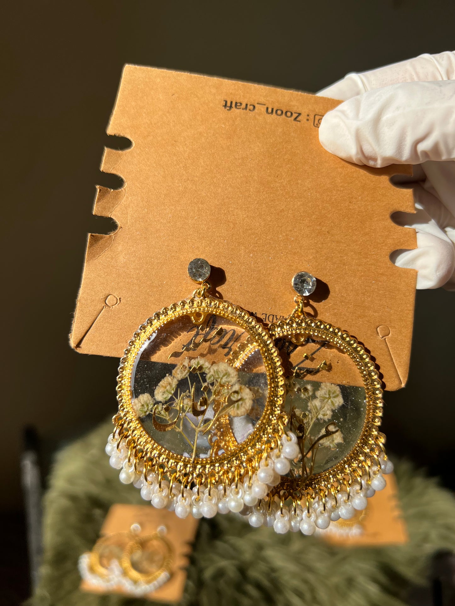 Transparent gypso Classic Earrings✨🦋
