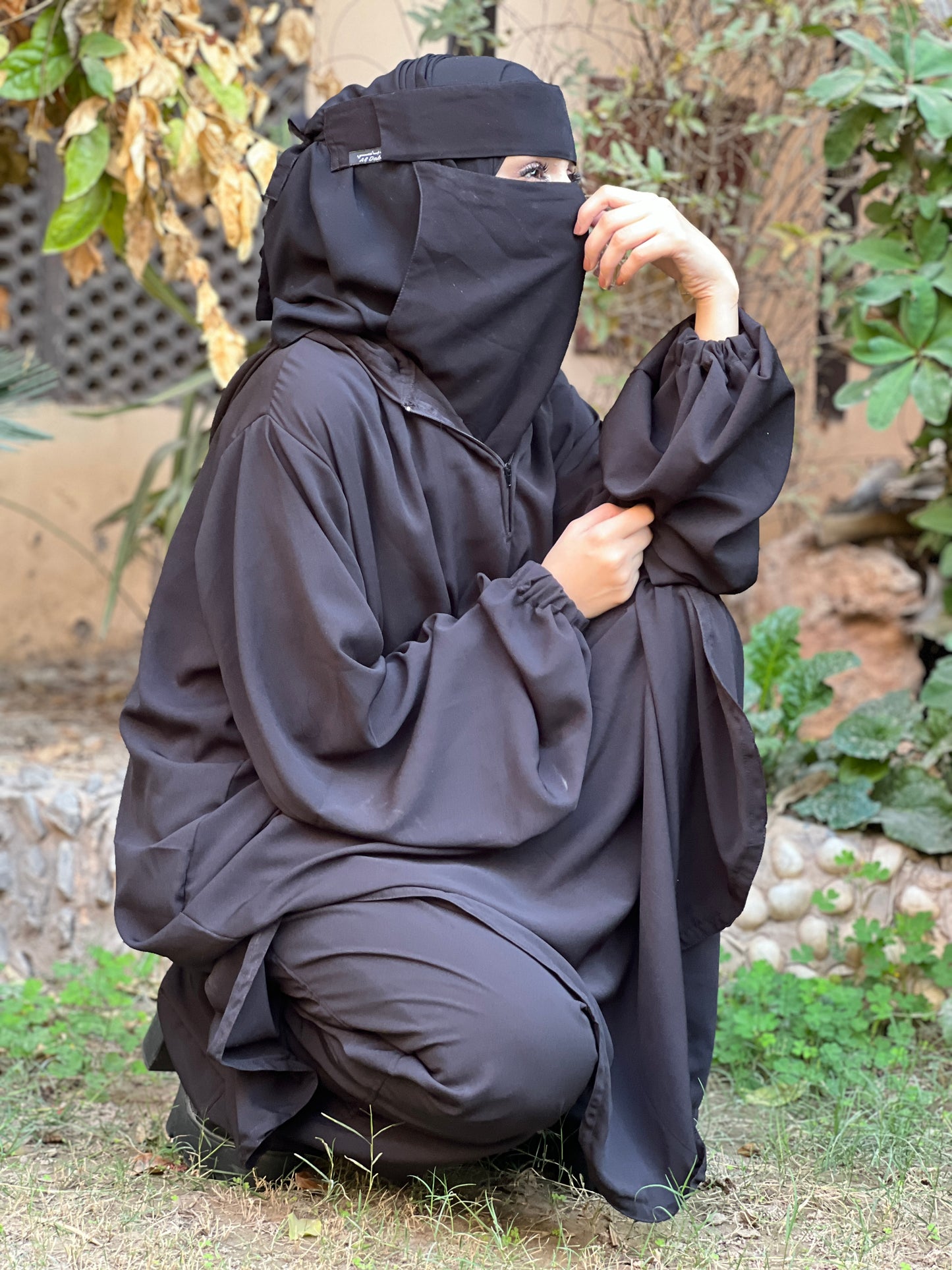 Bikira 🖤 the biker abaya set -hoodie & pocketed trouser🖤