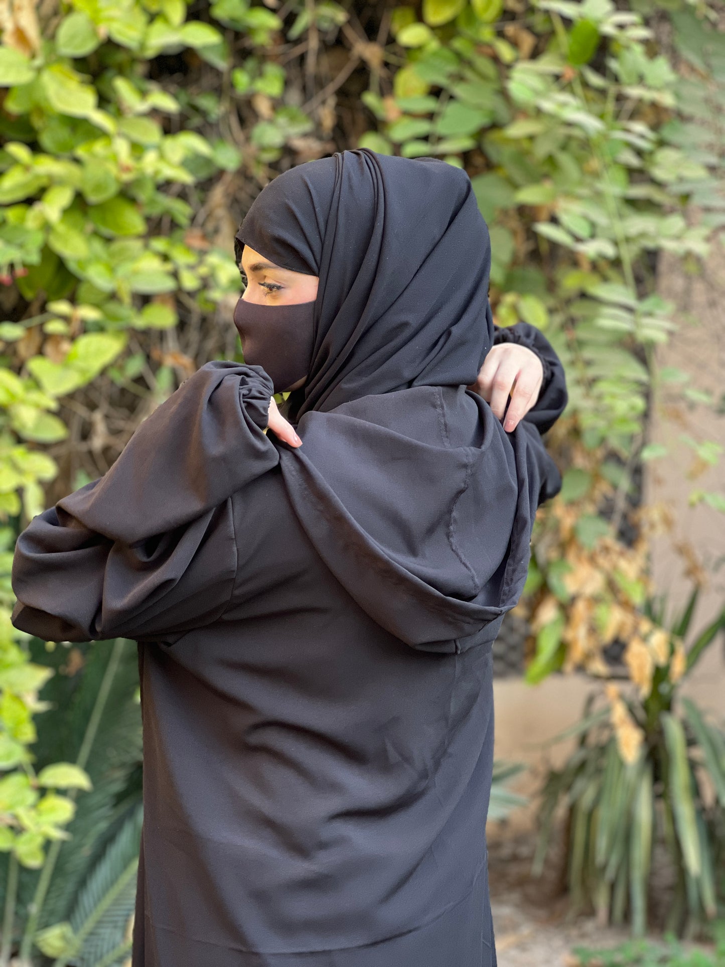 Bikira 🖤 the biker abaya set -hoodie & pocketed trouser🖤