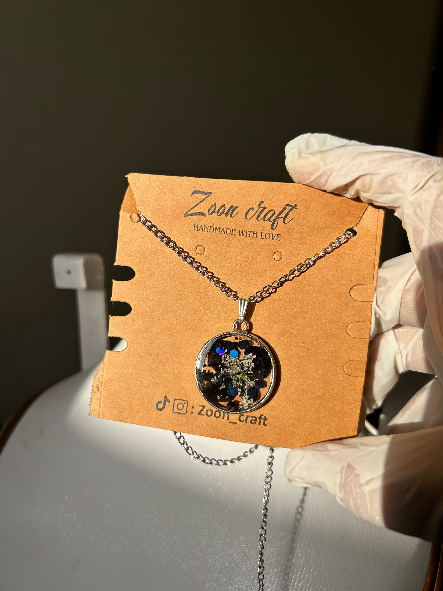 Black florive - Resin jewelry Set ( jhumkas , pendent, round bracelet, ring )