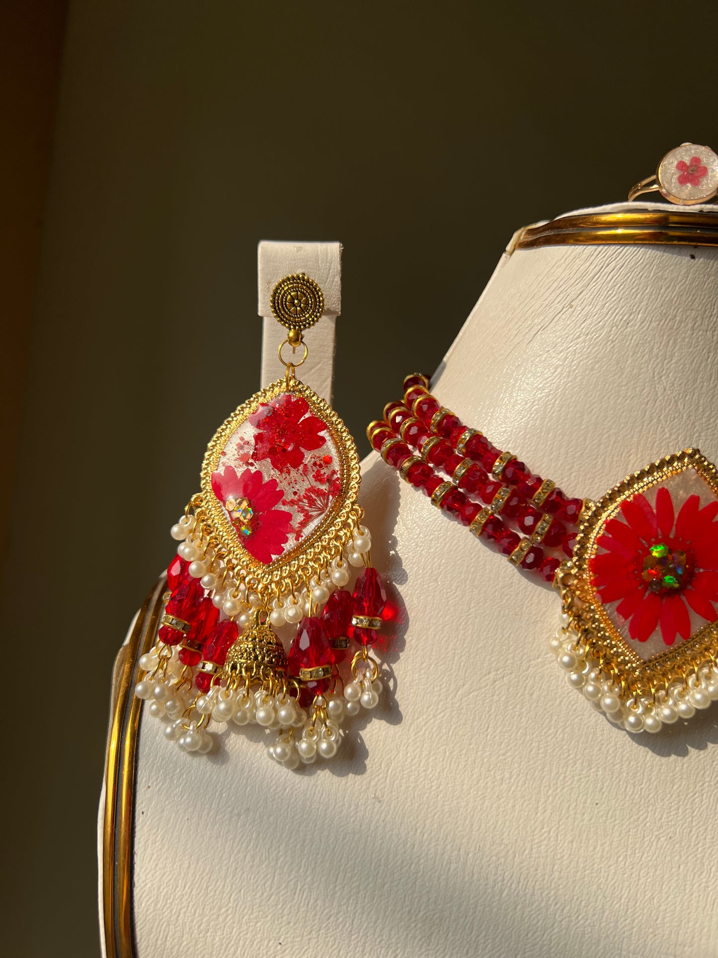 Zeenat-e-Ghulab✨❤️|jewellery set | Earrings, Chokker, breclet & Ring