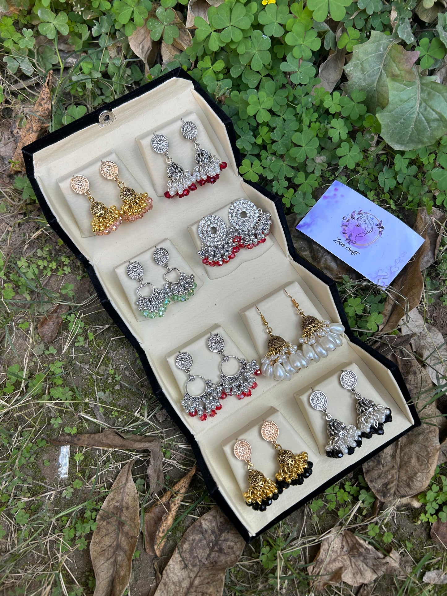 16 /8 jhumka box foldable with custom name option ❤️