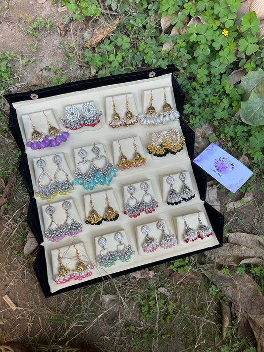 16 /8 jhumka box foldable with custom name option ❤️