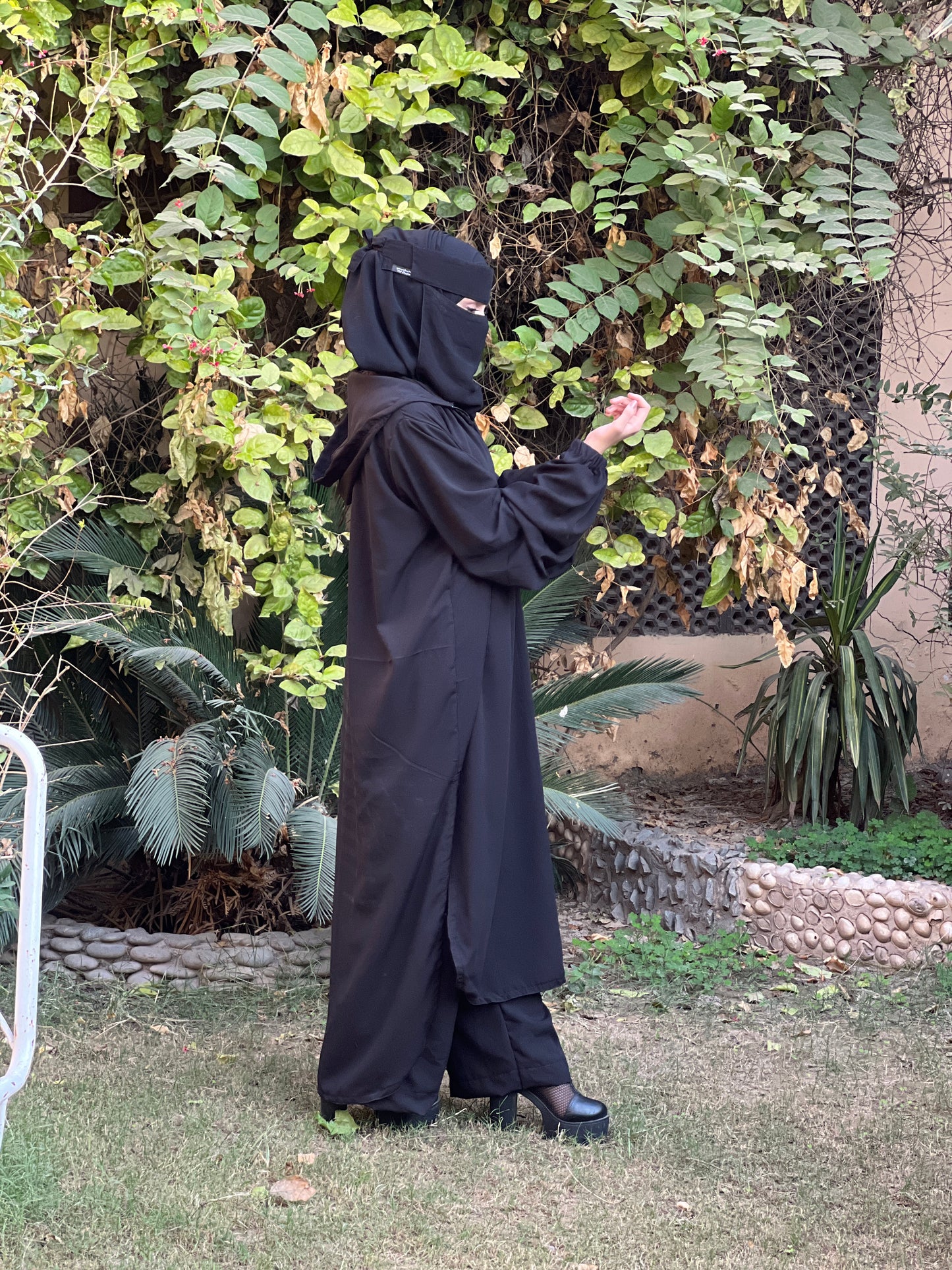 Bikira 🖤 the biker abaya set -hoodie & pocketed trouser🖤