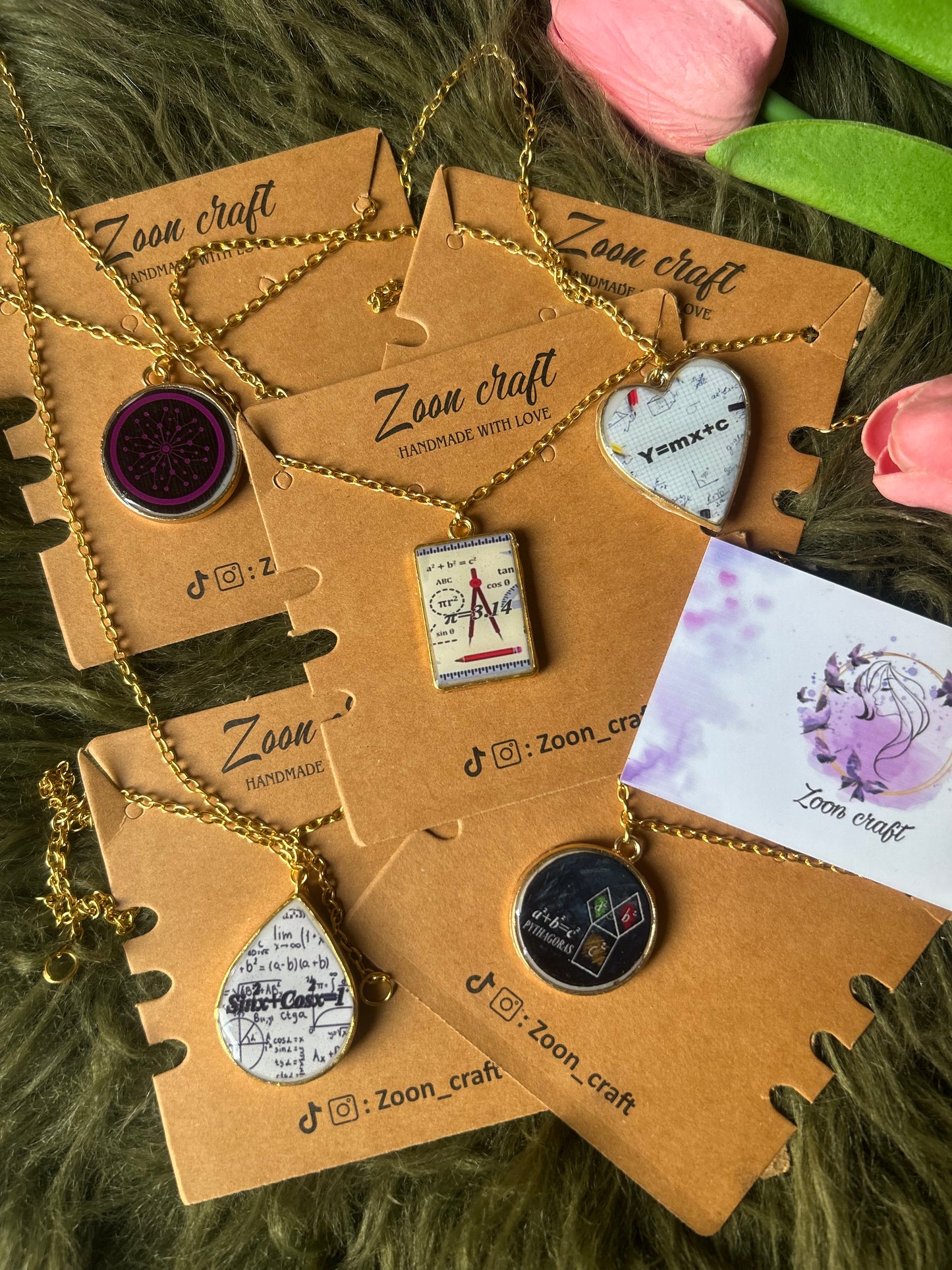 Geek Chic Pendants – For the Brainy Beauties 🧠✨📐