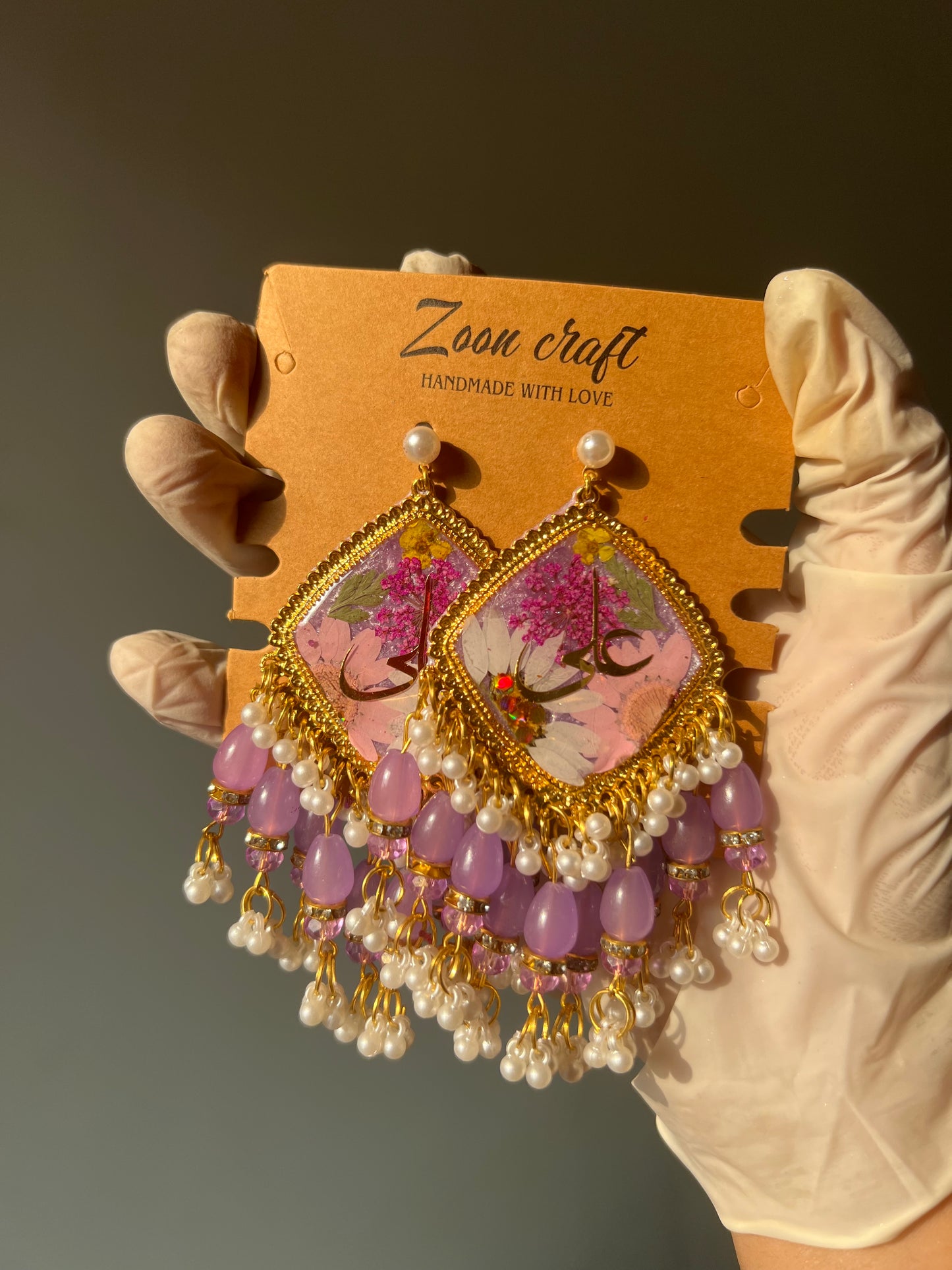 Dreamy diamond floral earrings✨🩷