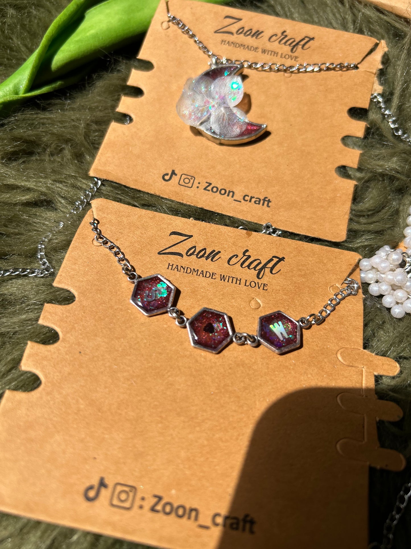 Blood Moon set 🌙✨❤️Earrings,pendant,Ring& Breclet✨🥀