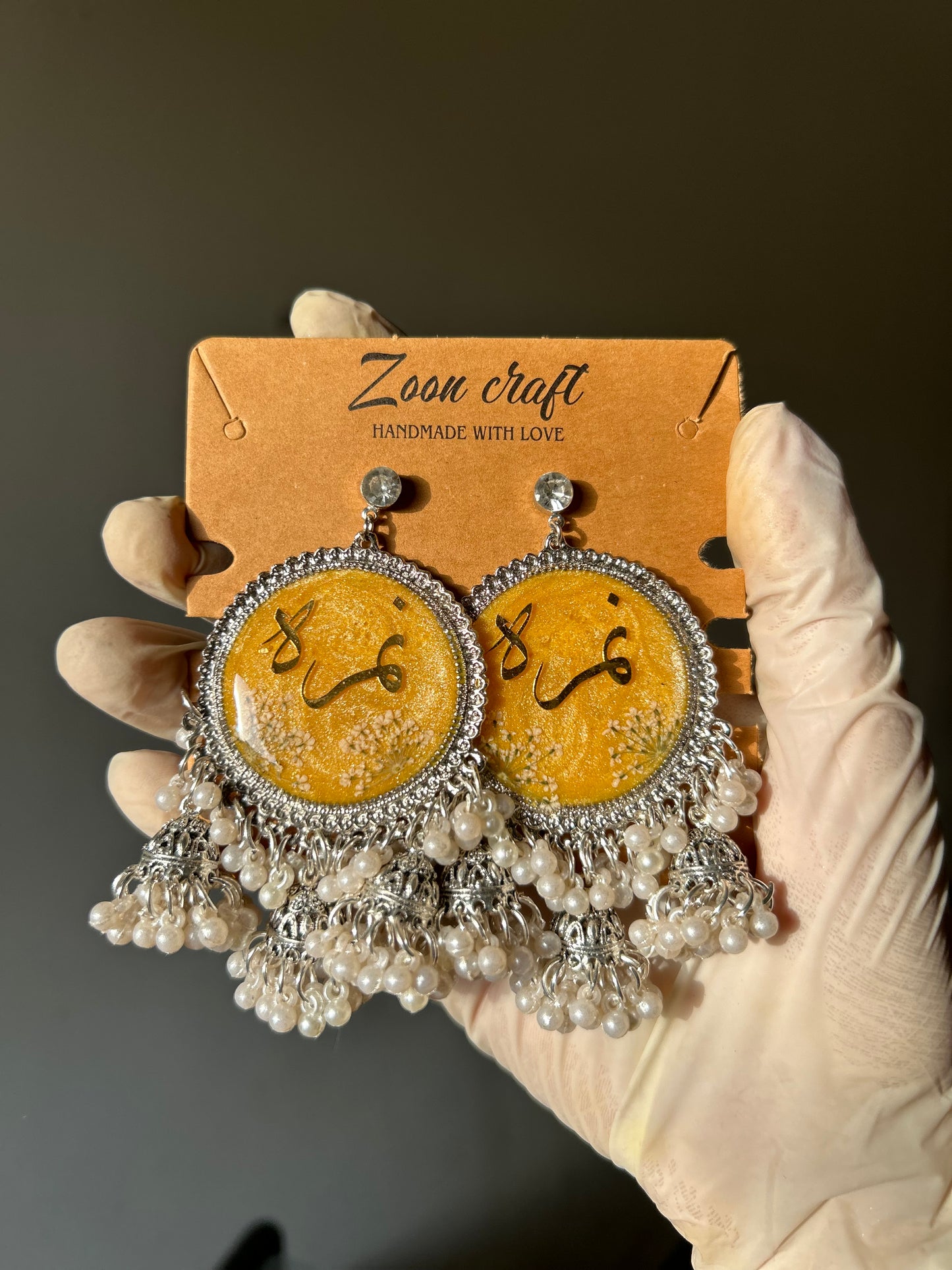 Ammi majus x 3Jhumki set💛✨(Earrings,mini jhumki, ring&pendant)🦋