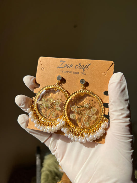 Transparent gypso Classic Earrings✨🦋