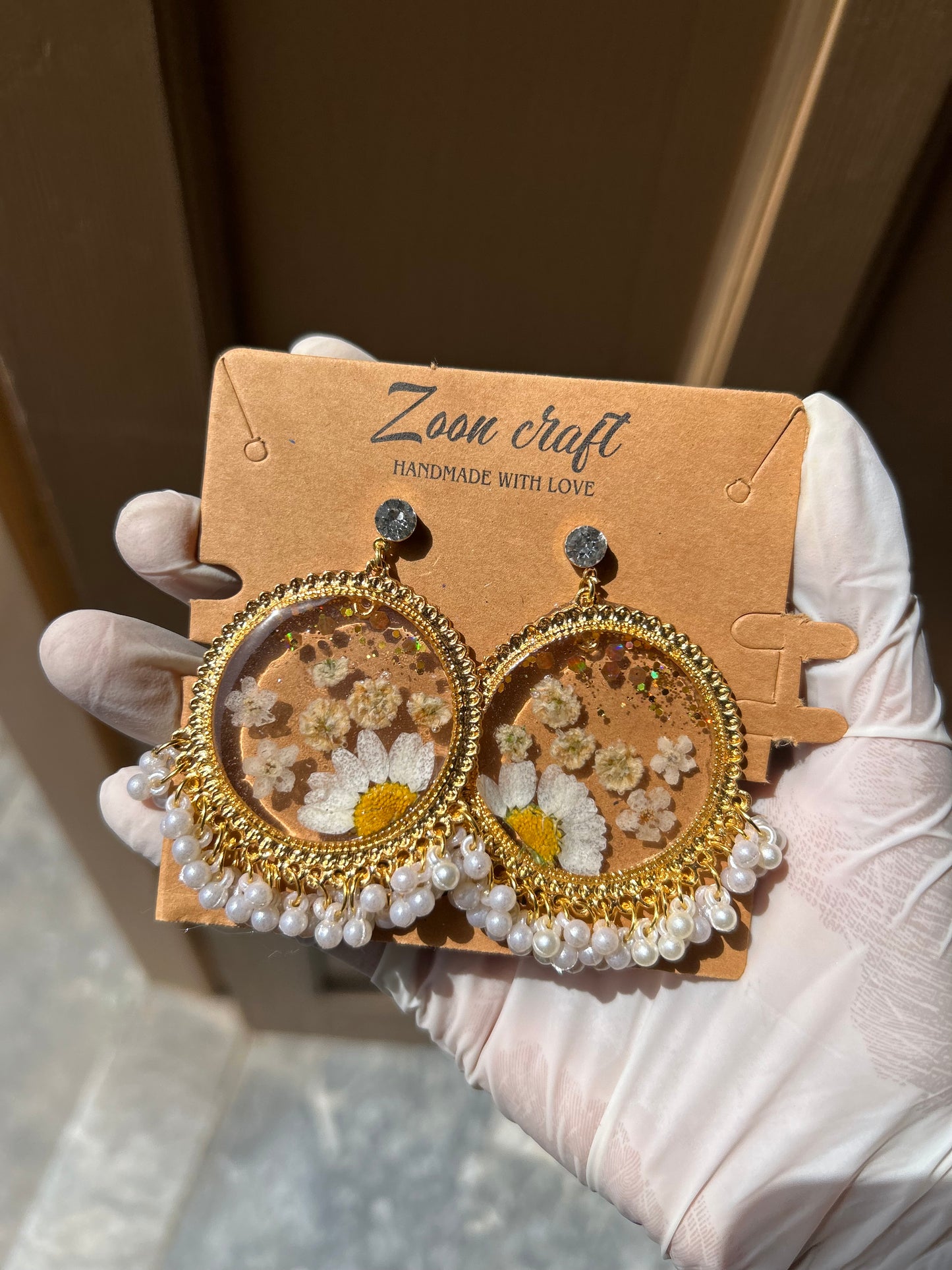 Transparent daisy/gypso set✨🤍