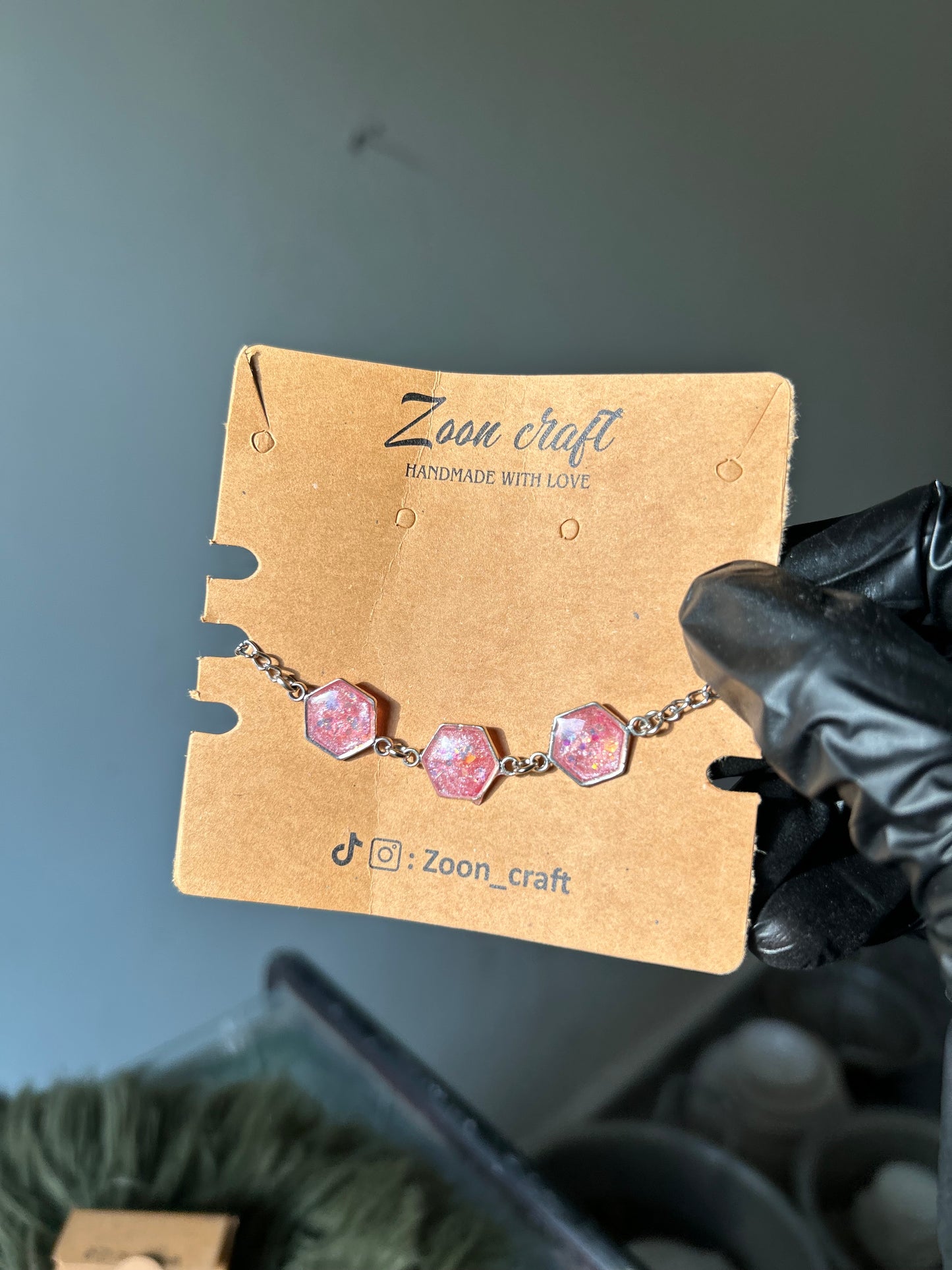 Pink Imperial charm 🩷 - Resin jewelry set ( jhumkas , pendent , bracelet & ring ) ✨🪷