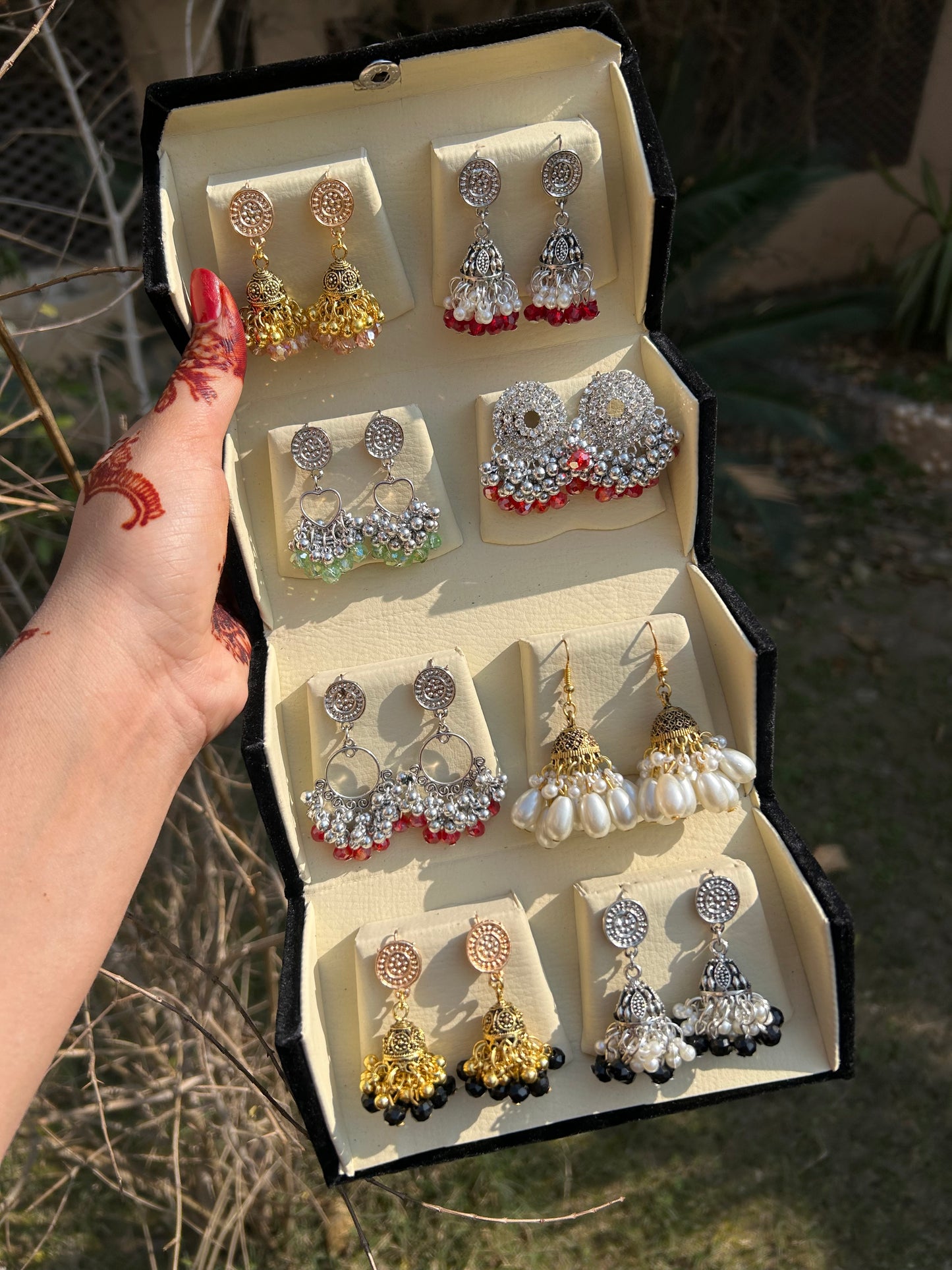 16 /8 jhumka box foldable with custom name option ❤️