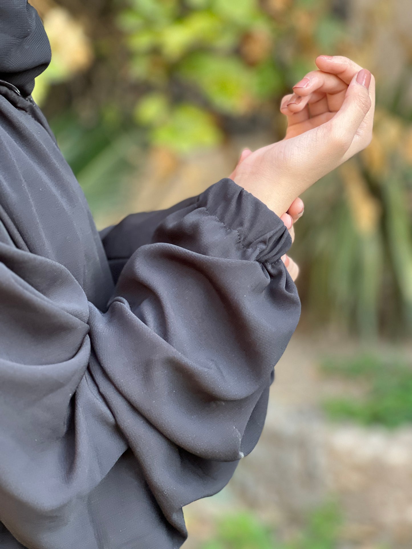 Bikira 🖤 the biker abaya set -hoodie & pocketed trouser🖤